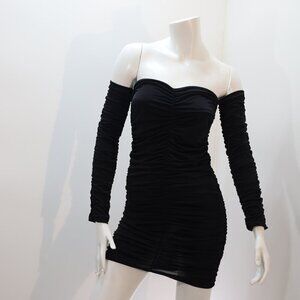 H&M Gathered Off-the-shoulder Dress Sizes S, M, L NEW WITH TAG!